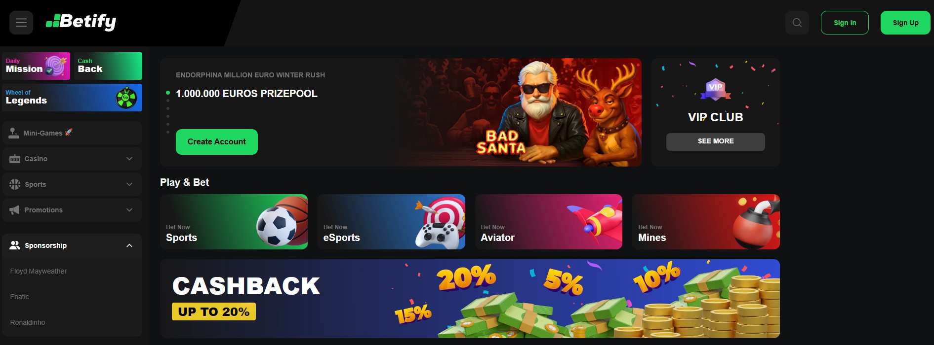 betify casino play online